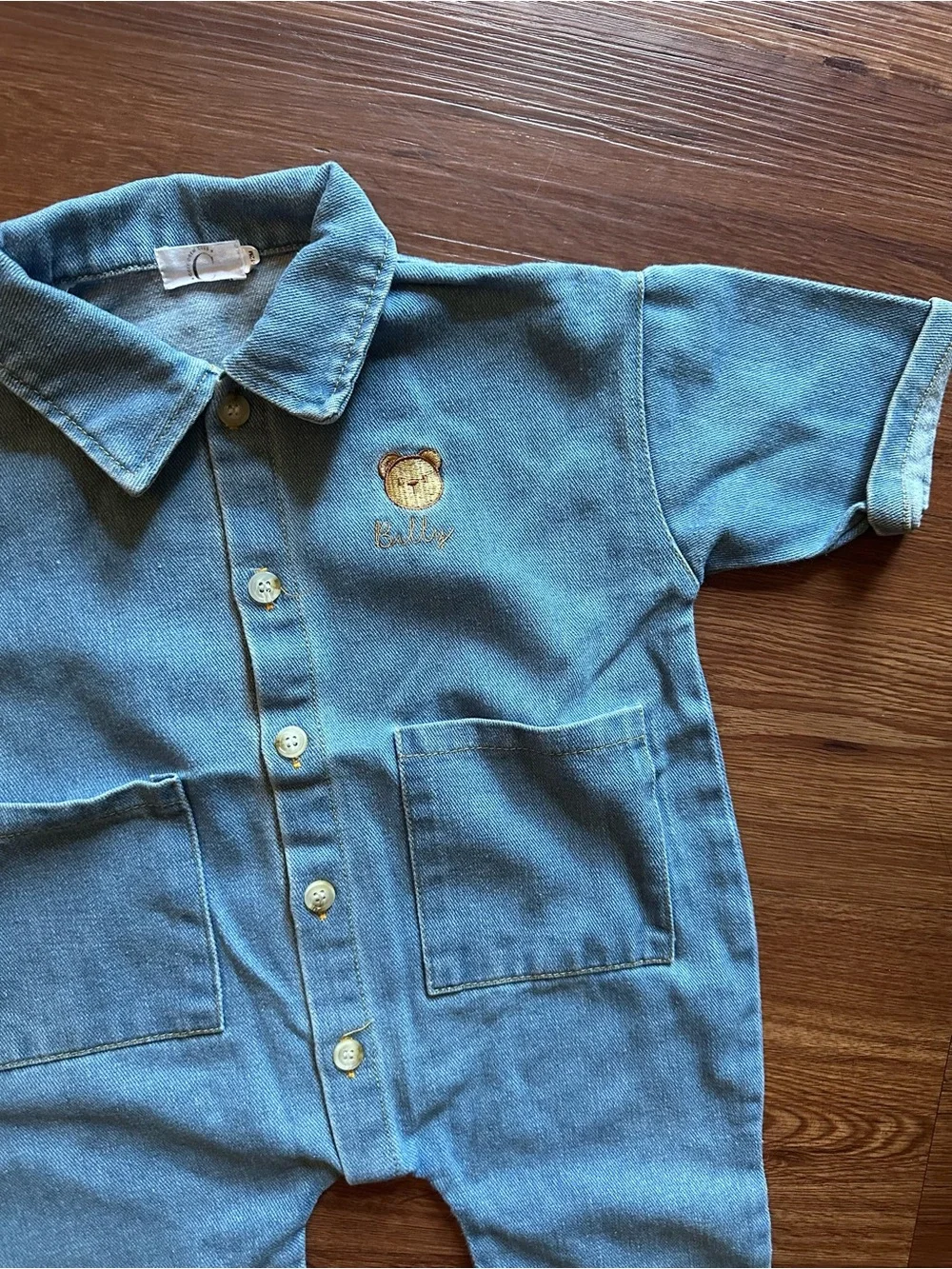 Blue Denim Kids Bodysuit